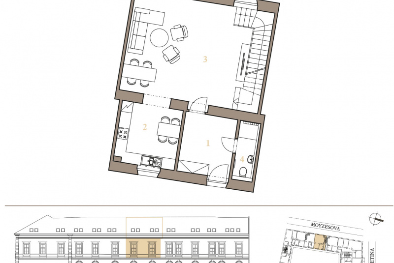 Ponuka bytov - zoznam / MEZONETOVÝ APARTMÁN 2C - foto