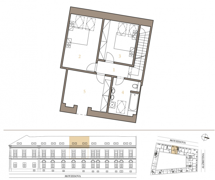 Ponuka bytov - zoznam / MEZONETOVÝ APARTMÁN 2C - foto