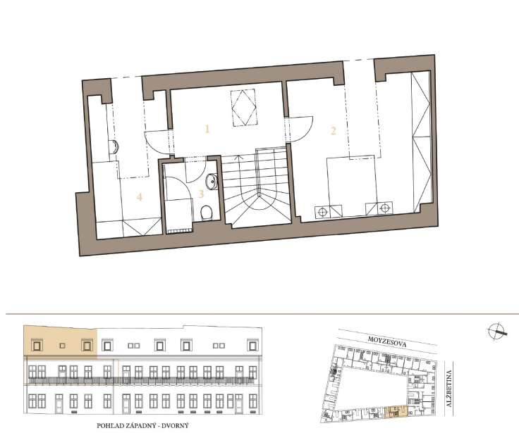 Ponuka bytov - zoznam / MEZONETOVÝ APARTMÁN 2H - foto Ponuka bytov - zoznam / MEZONETOVÝ APARTMÁN 2H - foto