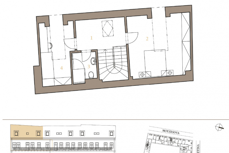 Ponuka bytov - zoznam / MEZONETOVÝ APARTMÁN 2H - foto