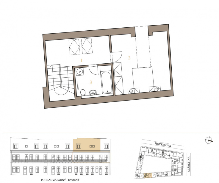 Ponuka bytov - zoznam / MEZONETOVÝ APARTMÁN 2J - foto