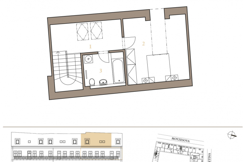 Ponuka bytov - zoznam / MEZONETOVÝ APARTMÁN 2J - foto