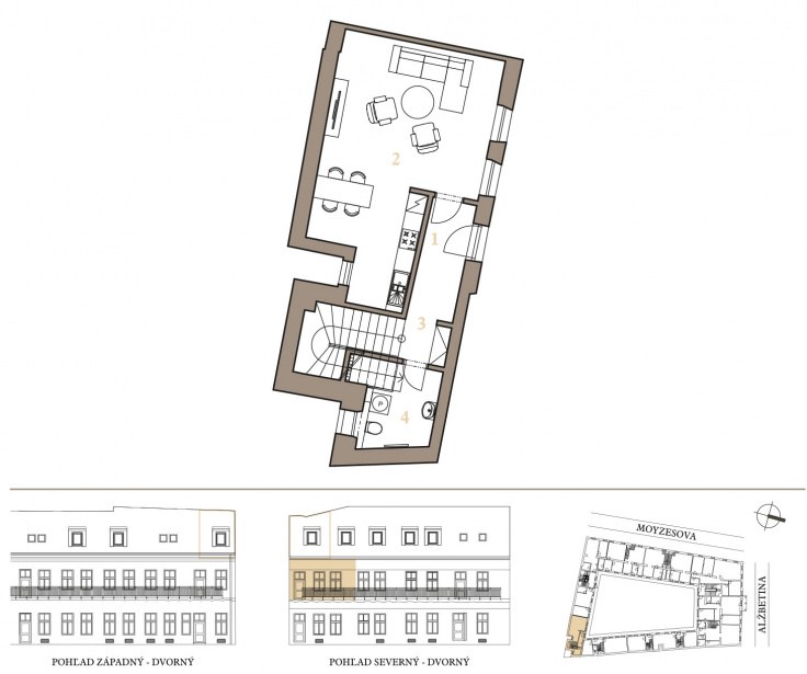 Ponuka bytov - zoznam / MEZONETOVÝ APARTMÁN 2K - foto