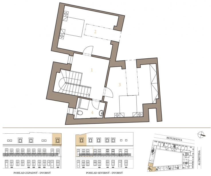 Ponuka bytov - zoznam / MEZONETOVÝ APARTMÁN 2K - foto