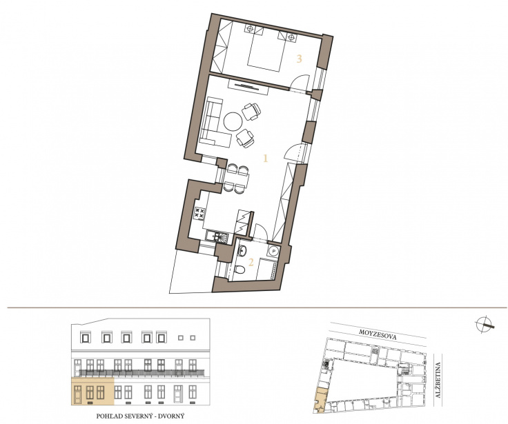 Ponuka bytov - zoznam / APARTMÁN 1D - foto