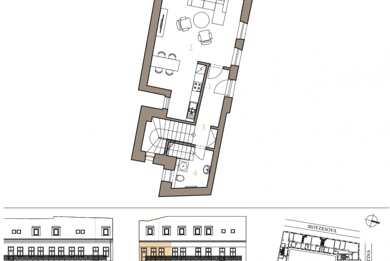Ponuka bytov - zoznam / MEZONETOVÝ APARTMÁN 2K - foto