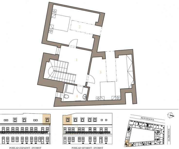 Ponuka bytov - zoznam / MEZONETOVÝ APARTMÁN 2K - foto Ponuka bytov - zoznam / MEZONETOVÝ APARTMÁN 2K - foto