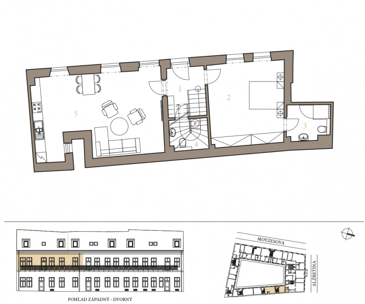 Ponuka bytov - zoznam / MEZONETOVÝ APARTMÁN 2H - foto Ponuka bytov - zoznam / MEZONETOVÝ APARTMÁN 2H - foto